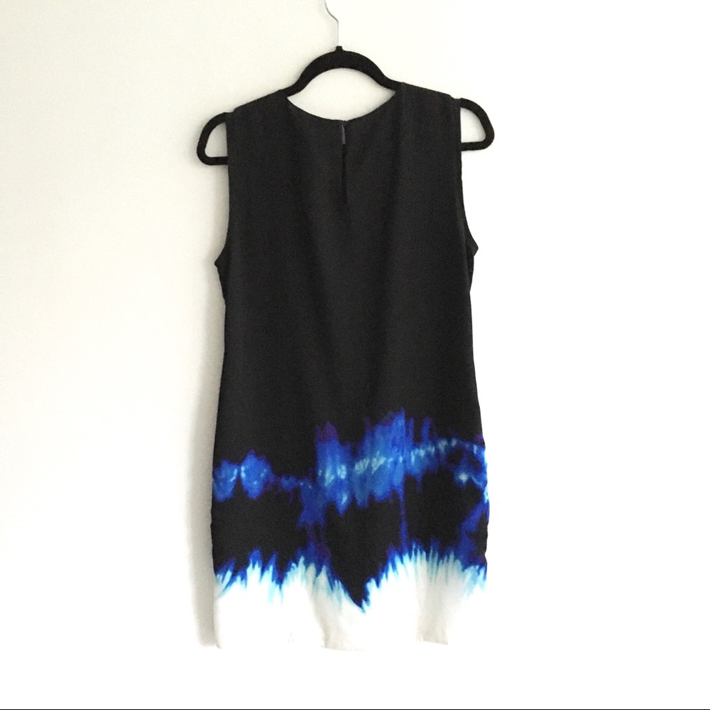 (SOLD) VINCE Tie Dye Sleeveless Short Silk Dress 4 - Picture 6 of 10